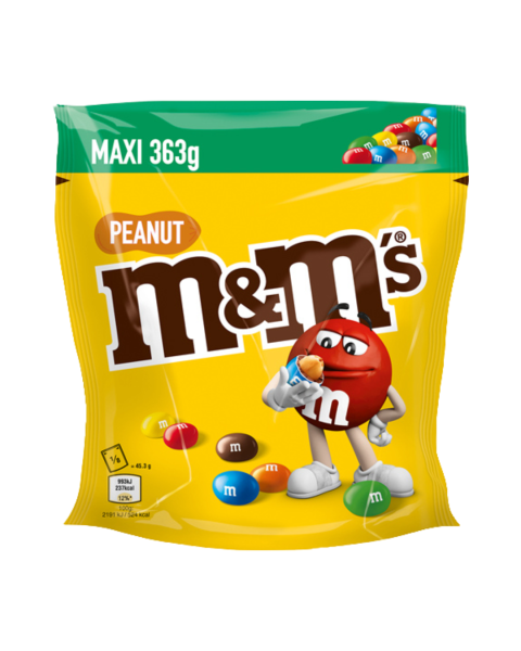 M und Ms Erdnuss Maxi, Standbeutel, 363g